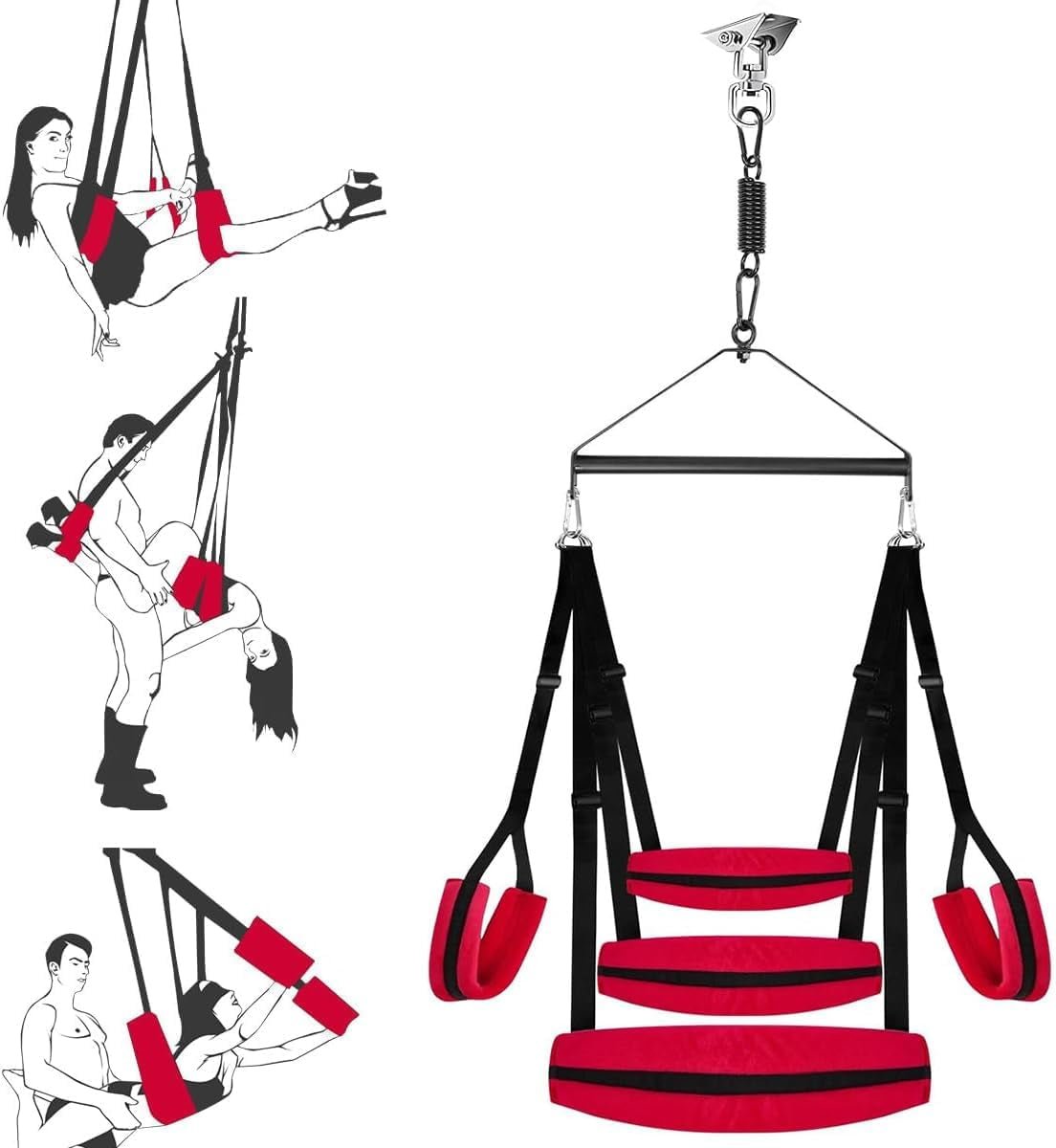 VireliX 360° Door Sex Swing Wide Seat 400lb - SinfulX - Personal Care > Sexual Wellness > Sex Swing