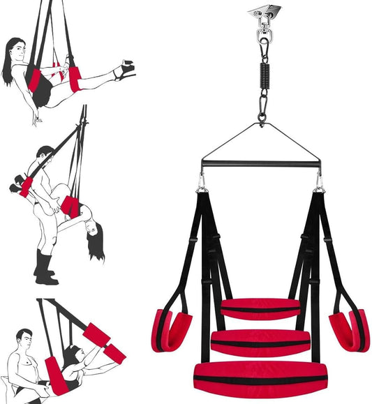 VireliX 360° Door Sex Swing Wide Seat 400lb - SinfulX - Personal Care > Sexual Wellness > Sex Swing