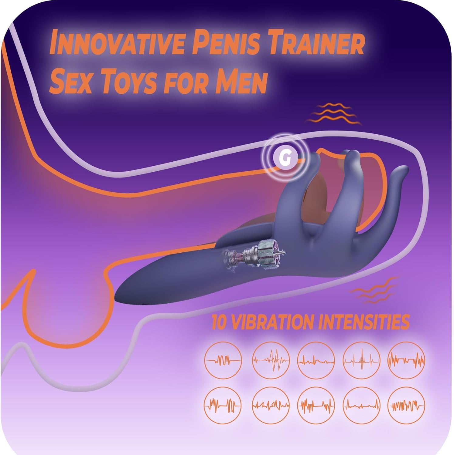 ThrobWave Ergonomic Penis Trainer Glans Stimulator - SinfulX