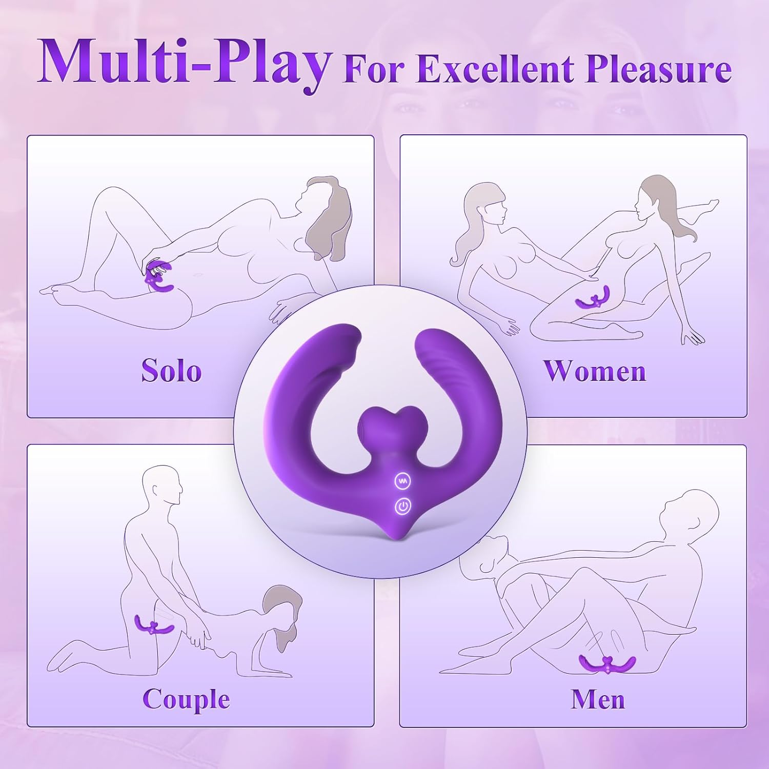 DualVibe Double-Ended Vibrating Dildo with Remote SinfulX DualVibe Double-Ended Vibrating Dildo with Remote SinfulX