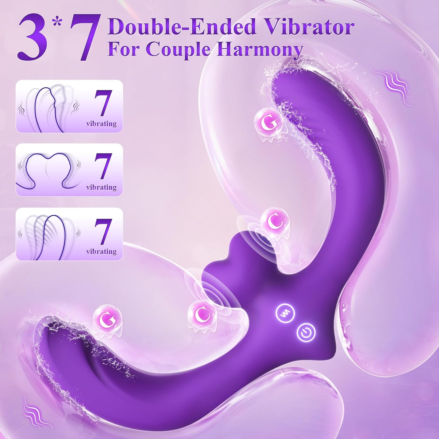DualVibe Double-Ended Vibrating Dildo with Remote SinfulX DualVibe Double-Ended Vibrating Dildo with Remote SinfulX