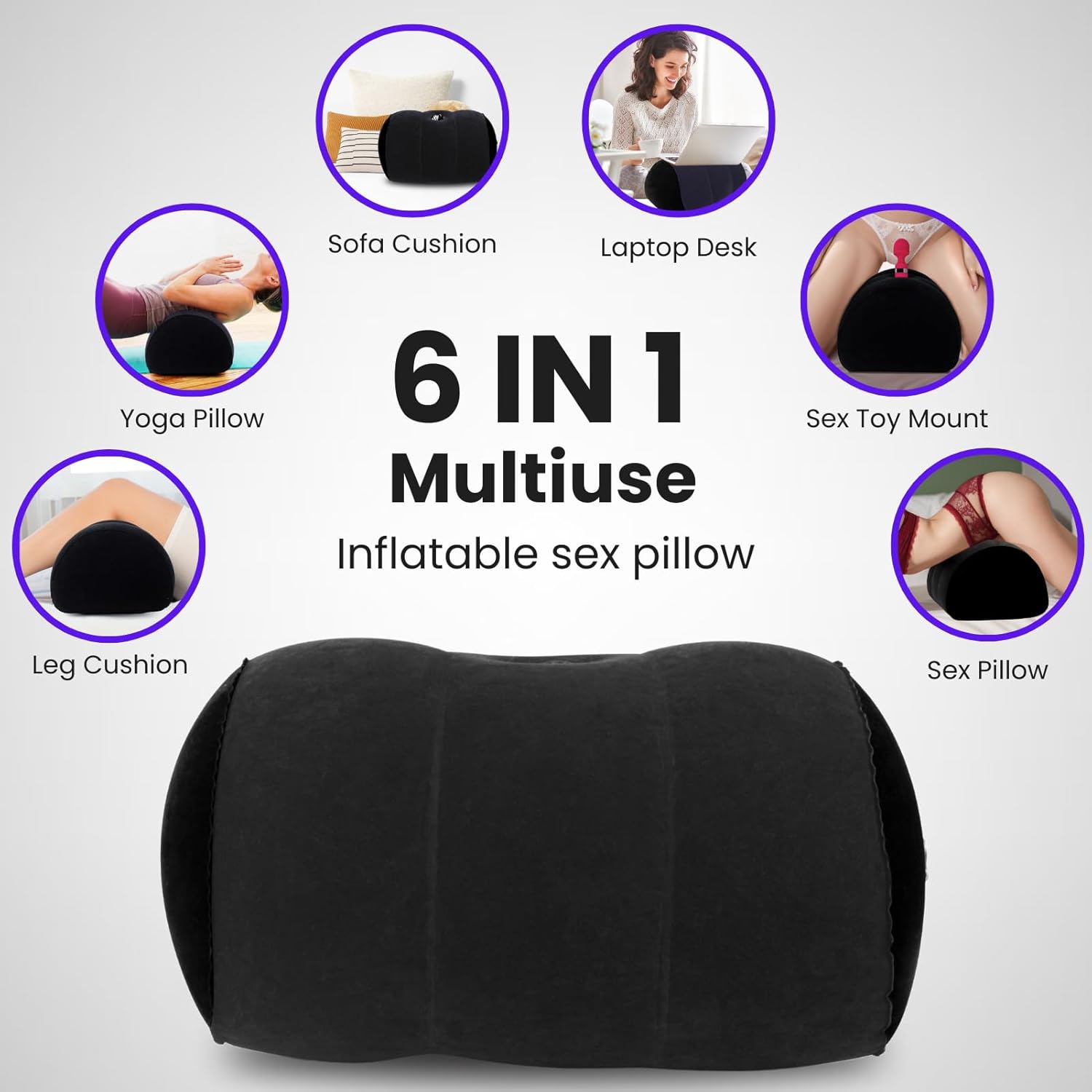 PositionCloud Inflatable Sex Pillow & Dildo Mount SinfulX PositionCloud Inflatable Sex Pillow & Dildo Mount SinfulX