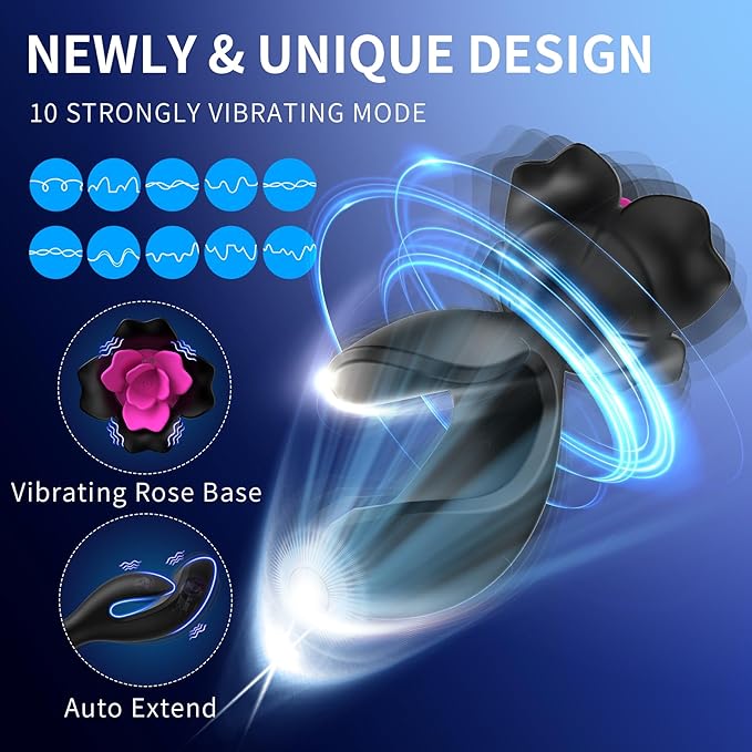 ThrobBloom Rose Remote Control Anal Plug - SinfulX