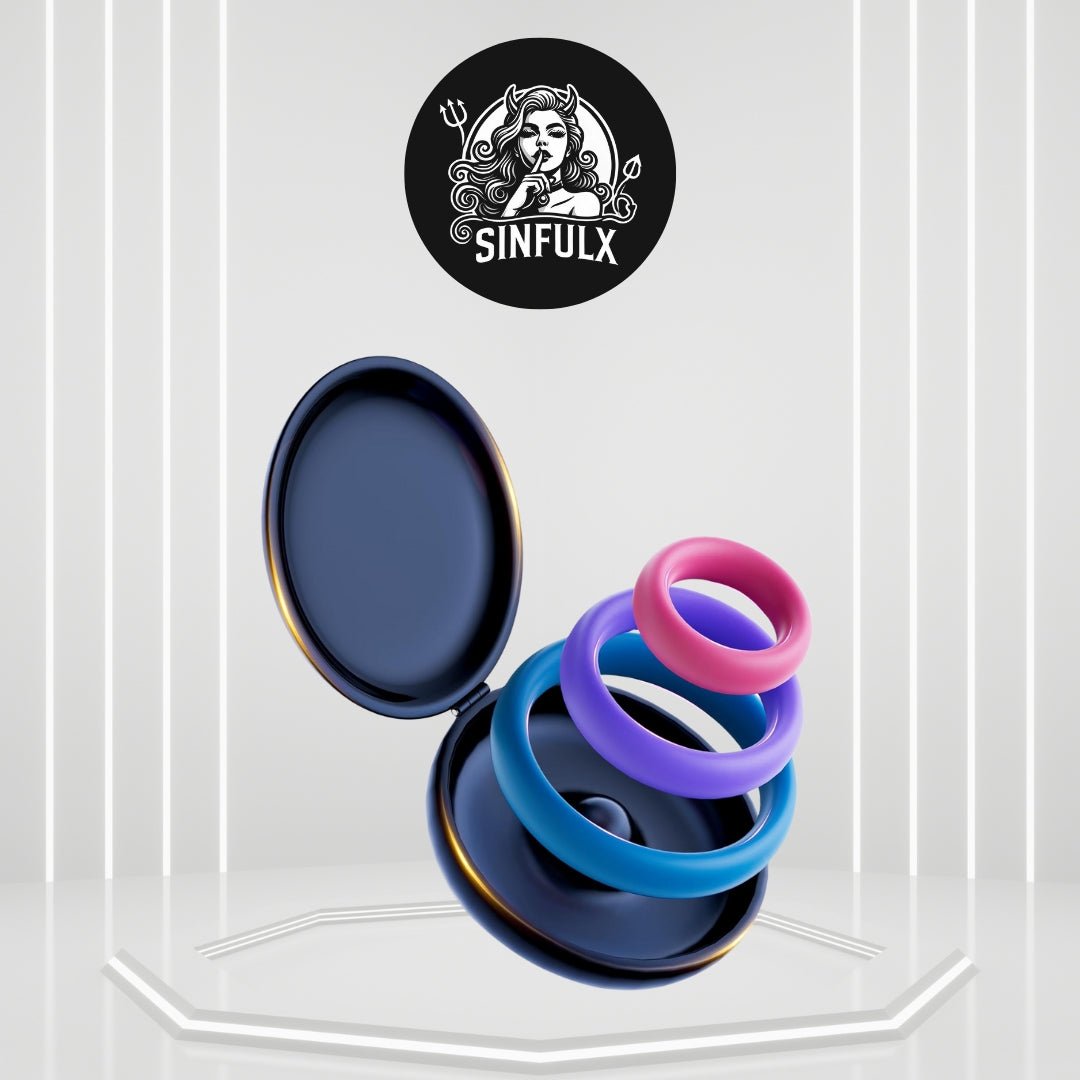 HaloGrace Silicone Penis Ring Set - SinfulX