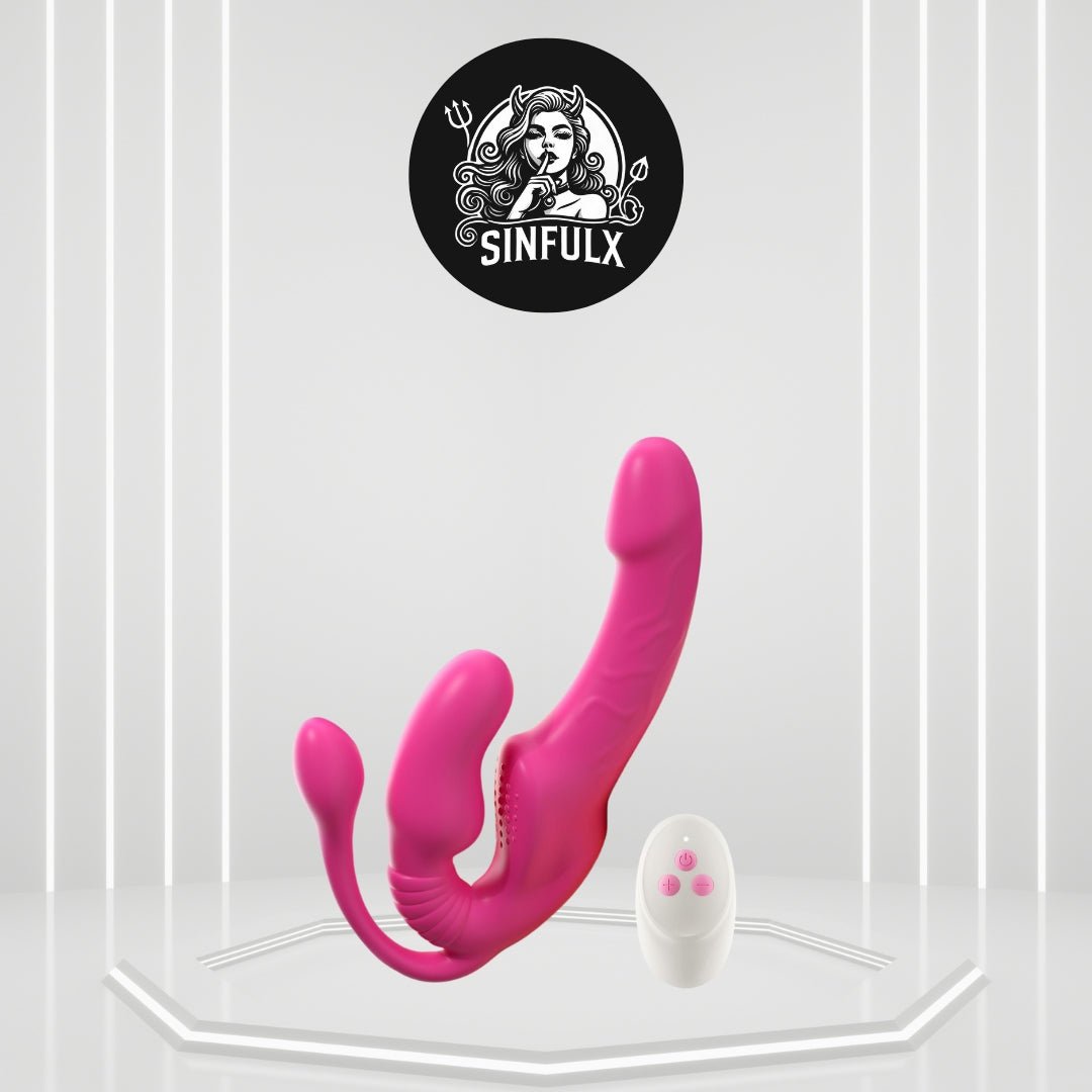 StrapTease Triple Headed Vibrator - SinfulX