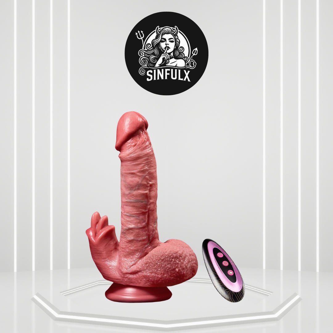 HyperPlunge Thick Thrusting Dildo Vibrator - SinfulX