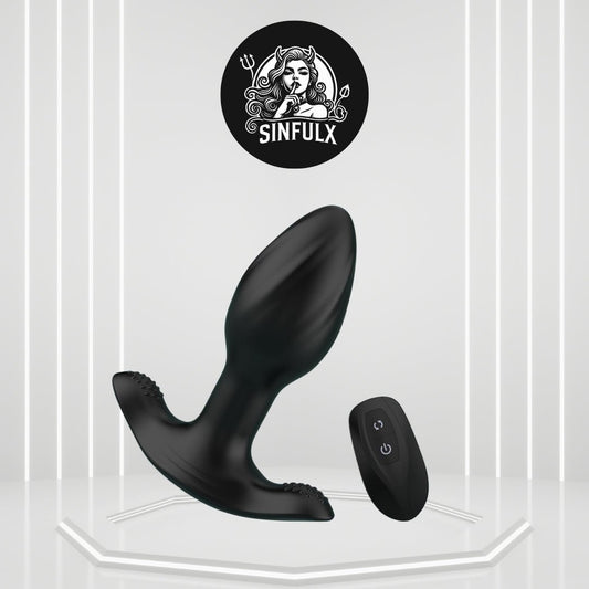 Rotatix Remote Vibrating Butt Plug - SinfulX - 