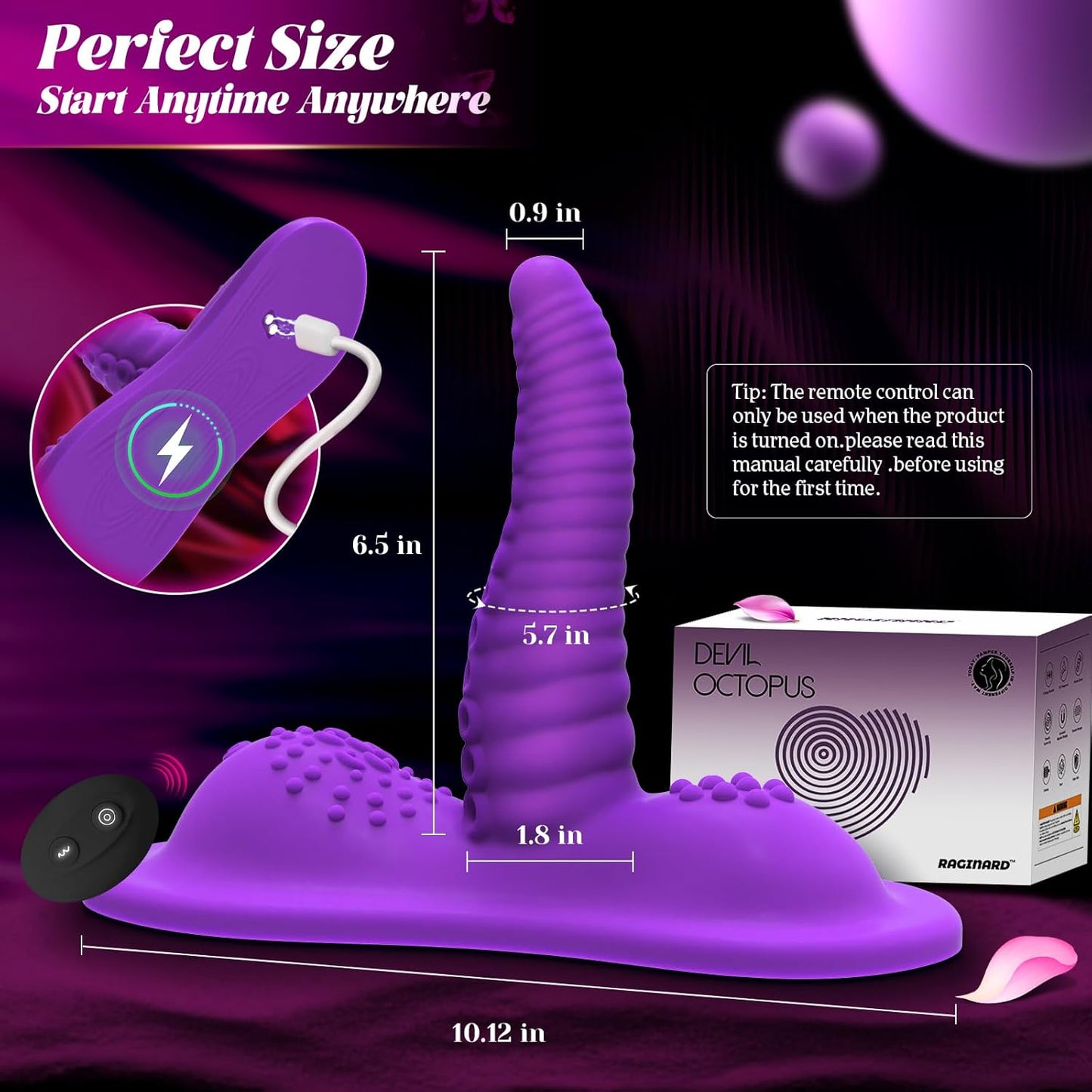 TentacleThrone Ride - On Tentacle Swing Dildo with Remote - SinfulX - Personal Care > Sexual Wellness > Ride - On Vibrator