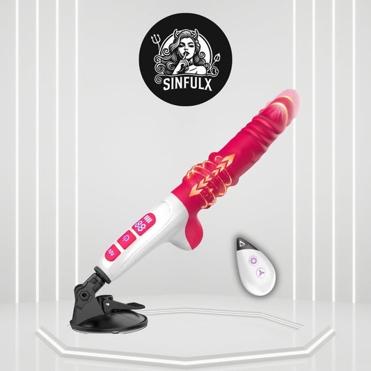 GlideCore 2-in-1 Thrusting Dildo Sex Machine - SinfulX -
