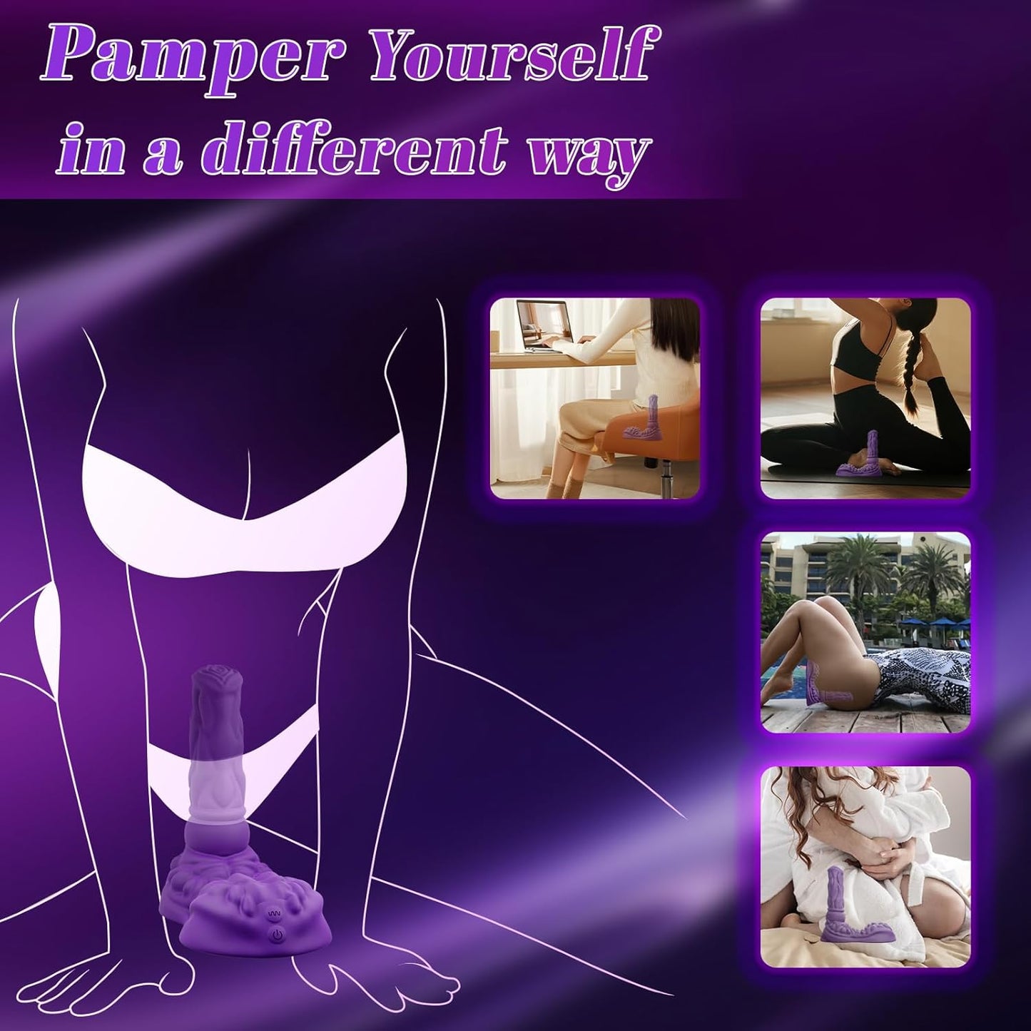 RideNova Sit and Ride Thrusting Dildo with Remote - SinfulX - Personal Care > Sexual Wellness > Ride - On Vibrator