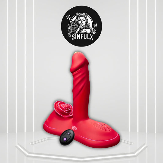 RoseRhythm Triple-Drive Ride-On Peristalsis Vibrator - SinfulX -