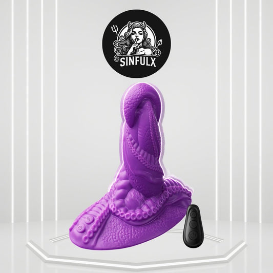 TentaclePulse Tentacle Ride-On Dildo 9x9 Vibration Remote - SinfulX -