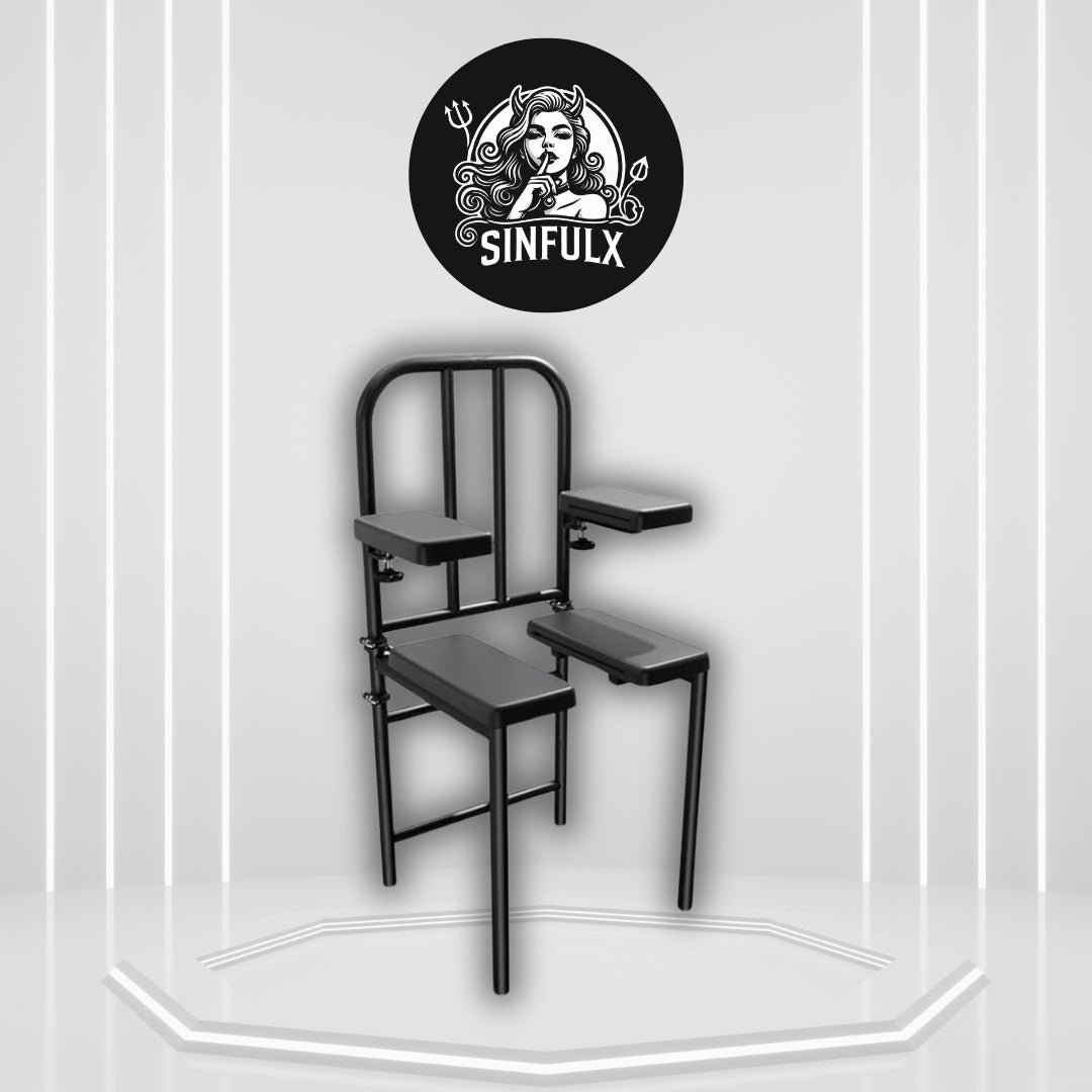 DominusBond Adjustable BDSM Sex Chair with Restraints - SinfulX - 