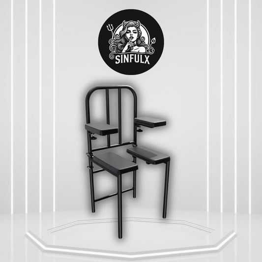 DominusBond Adjustable BDSM Sex Chair with Restraints - SinfulX - 
