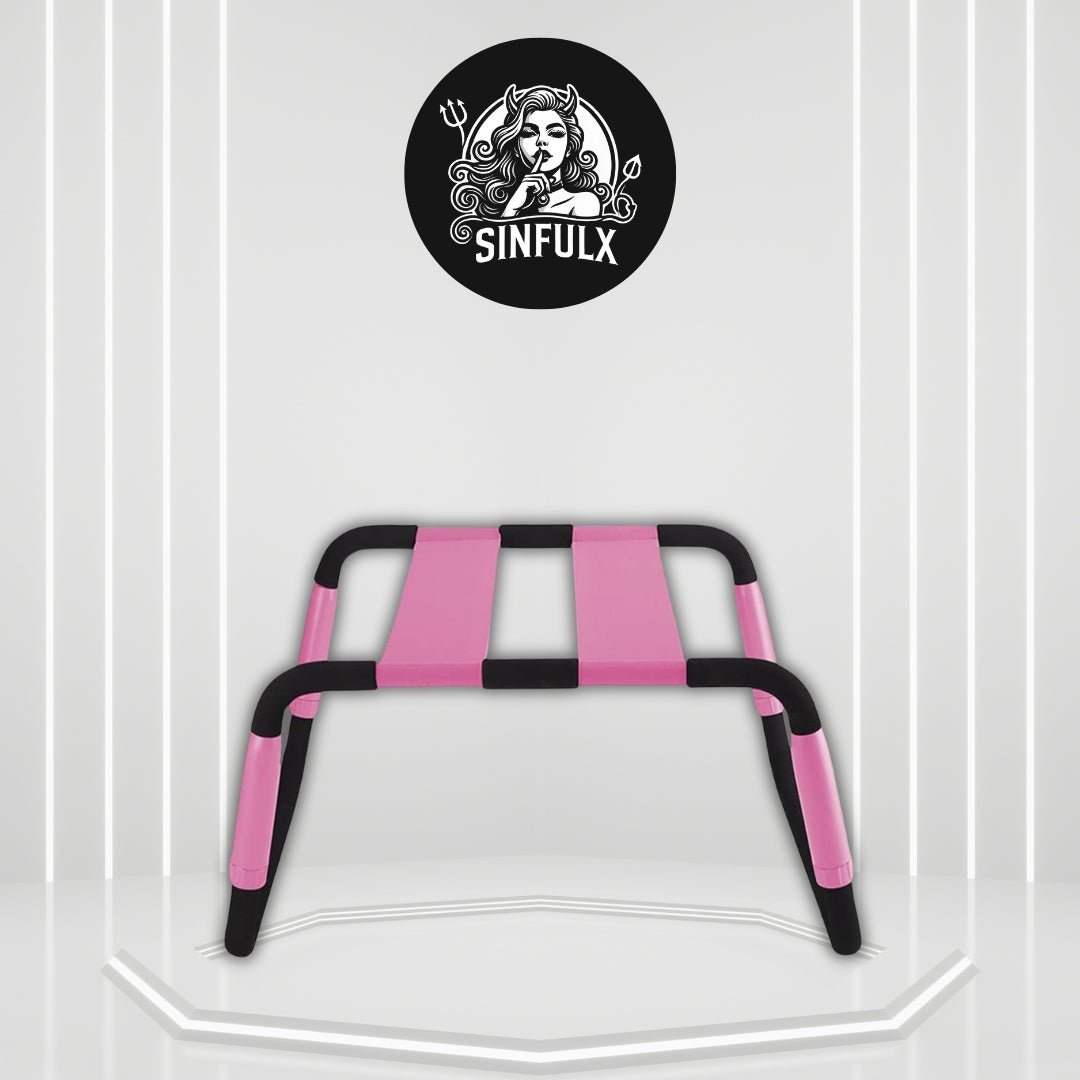 BlushBounce Pink Adjustable Sex Chair Position Aid - SinfulX - 
