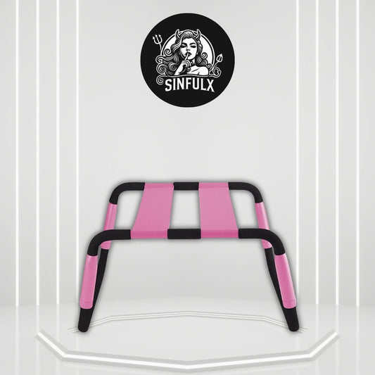BlushBounce Pink Adjustable Sex Chair Position Aid - SinfulX - 