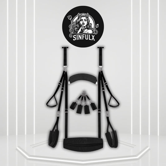 NoctyraX 2-in-1 Door Sex Swing Restraint Kit - SinfulX -