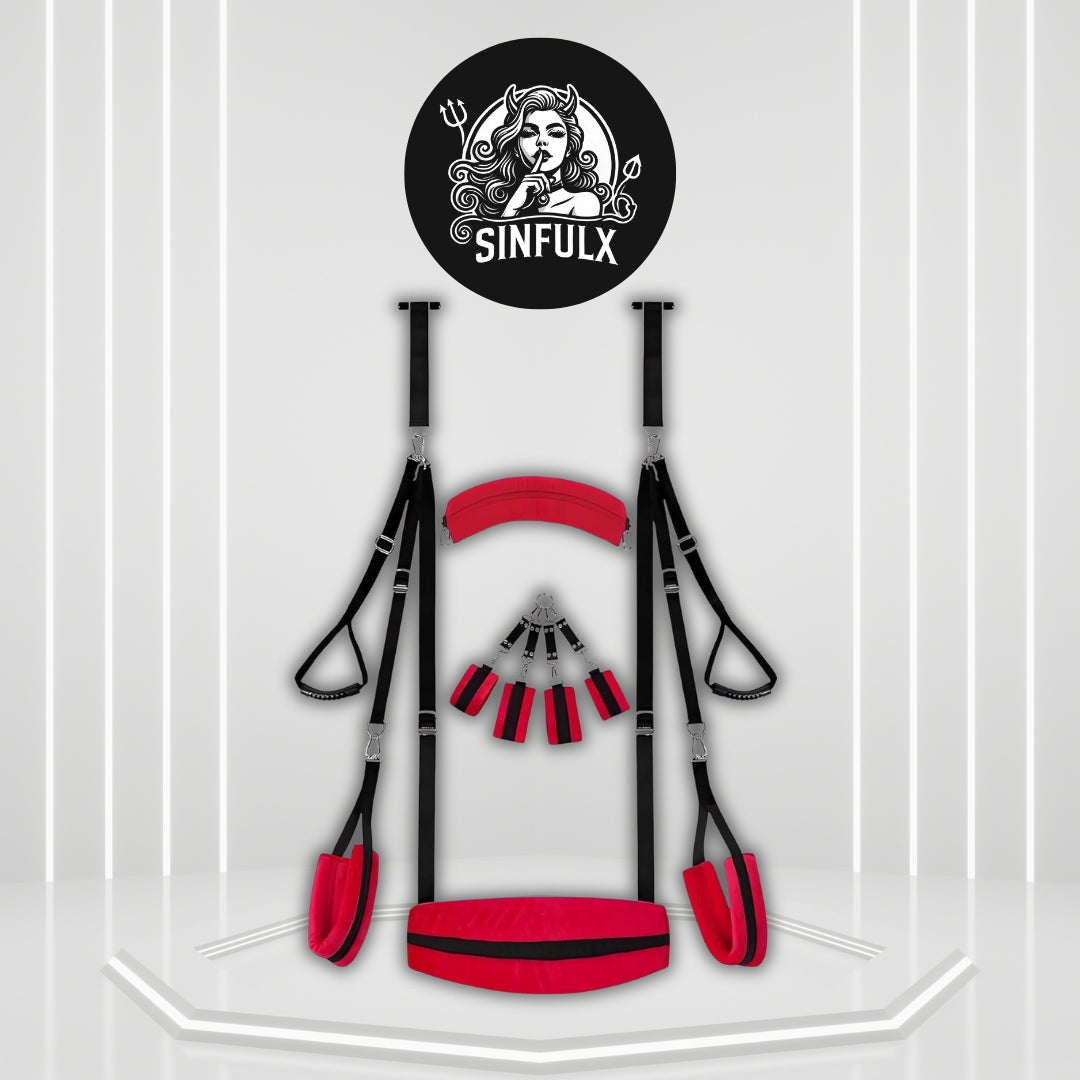 BondaraX BDSM Door Sex Swing Restraint Kit 300lb