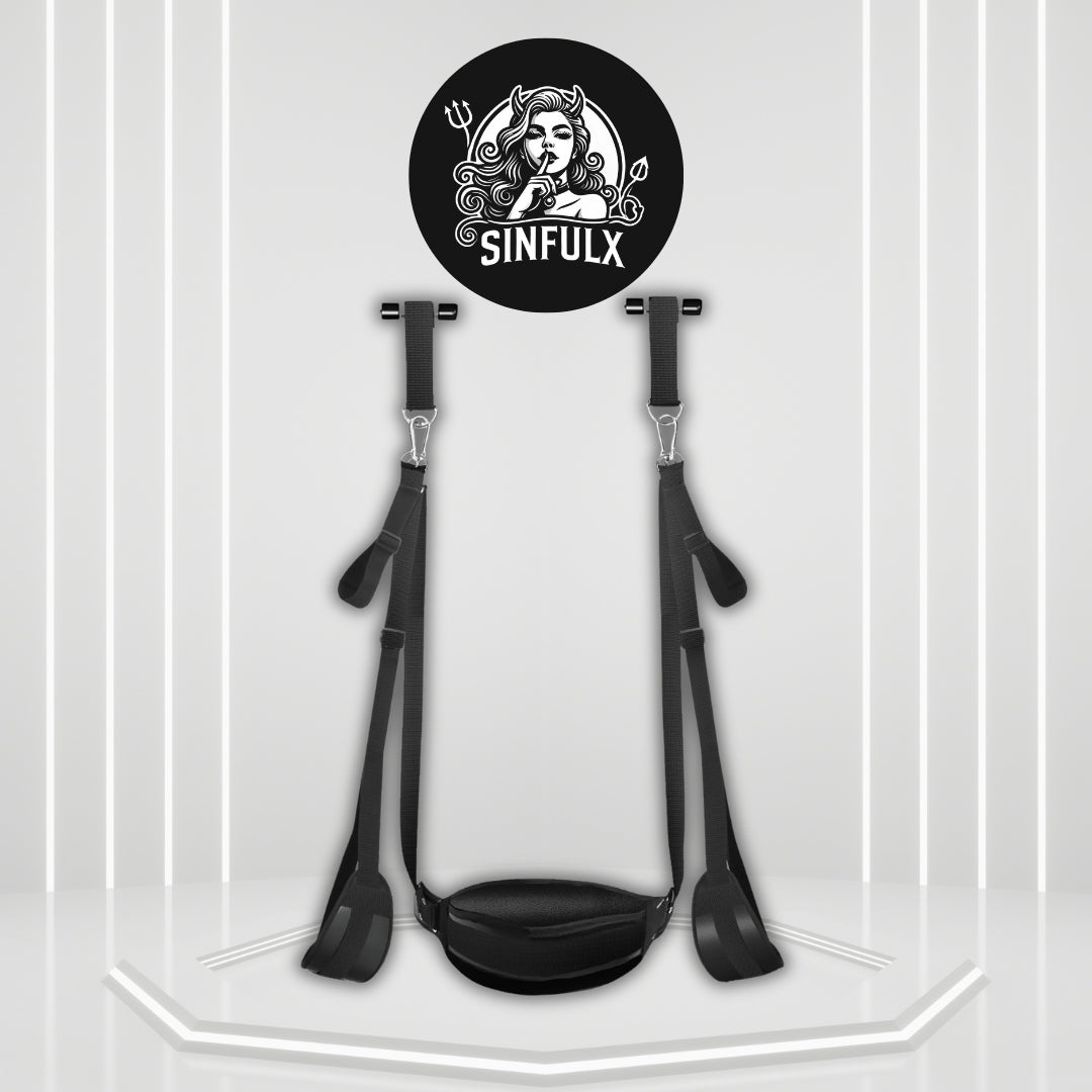 AetherLift Adjustable Door Sex Swing with Restraints