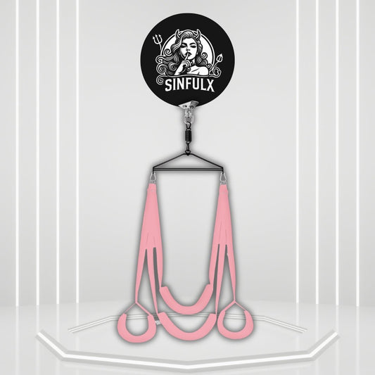 AeroLuxe 360° Sex Swing with Stand & Plush Cushions - SinfulX -