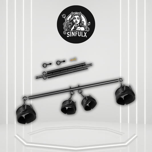 IronFlex Adjustable Spreader Bar BDSM Restraints - SinfulX -