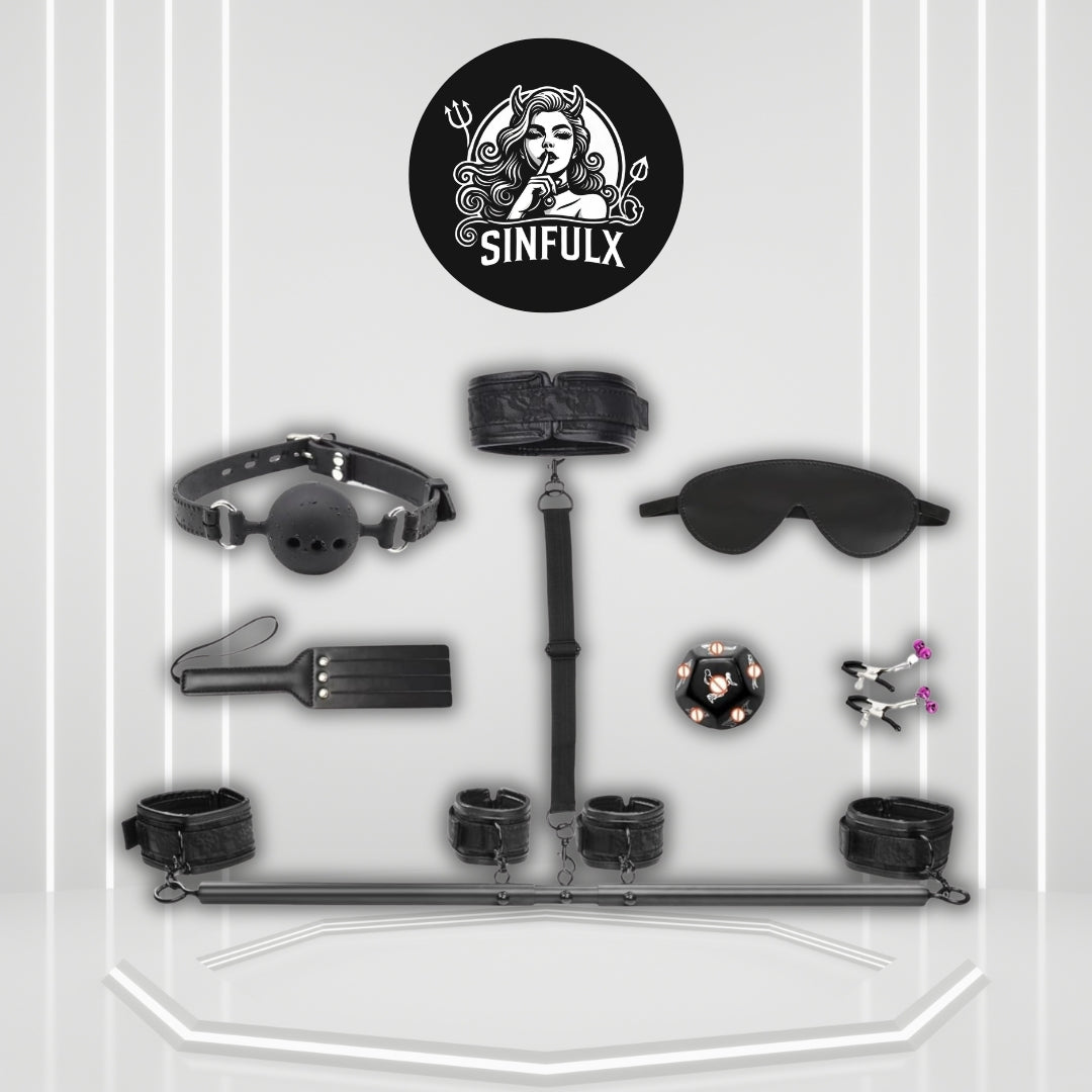 ObsidianX Spreader Bar 11-Piece Bondage Kit