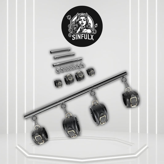 SteelEase Stainless Steel Spreader Bar BDSM Kit - SinfulX -