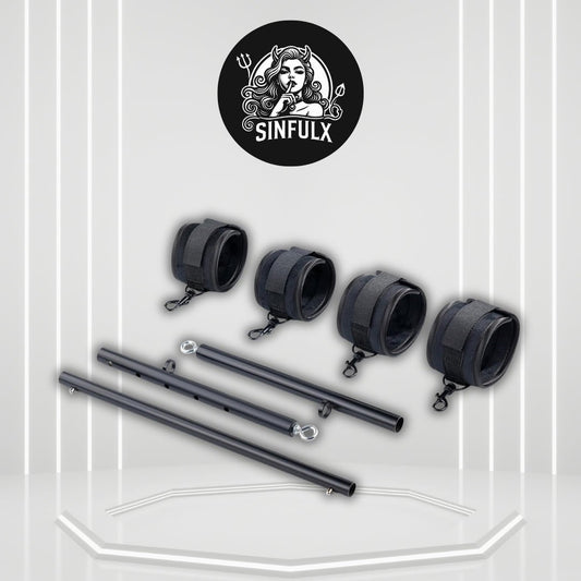 StealthGrip All Black Adjustable Spreader Bar - SinfulX -