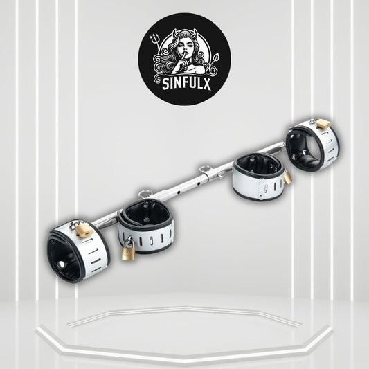 PivotLock Lockable Swivel Spreader Bar with Cuffs - SinfulX -