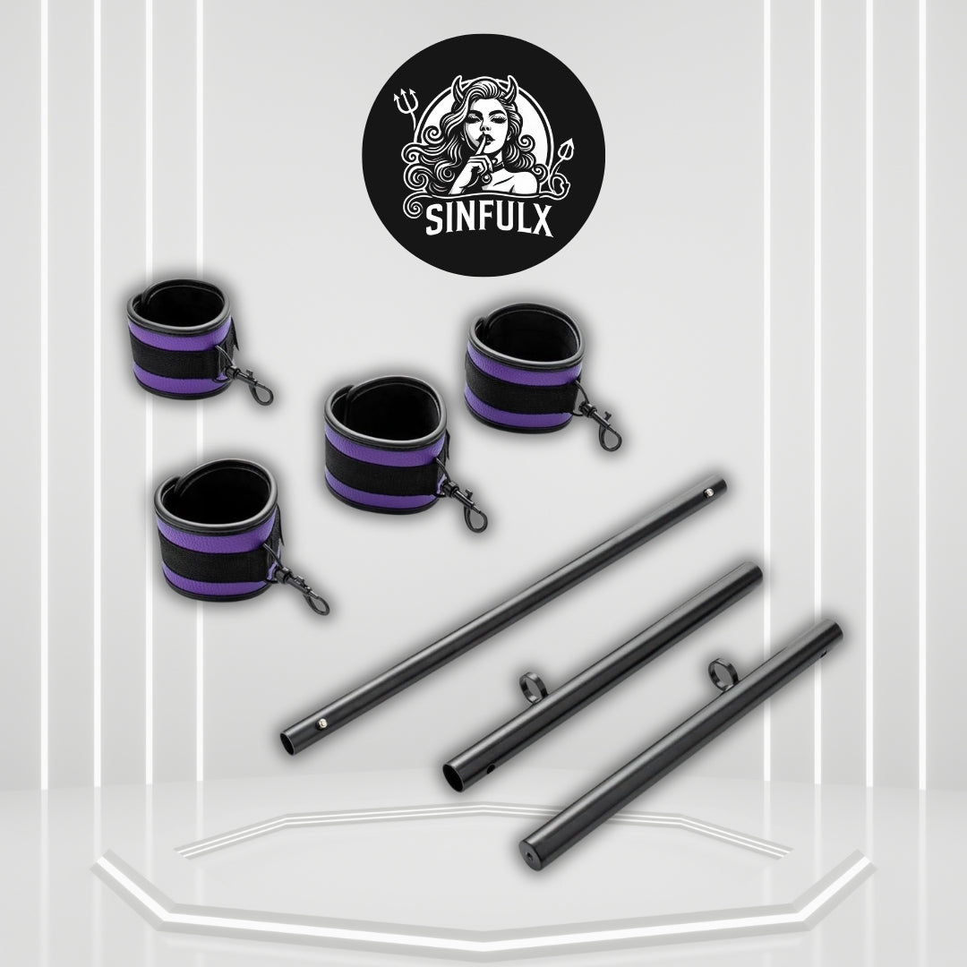 MidnightViolet Black Purple Adjustable Spreader Bar