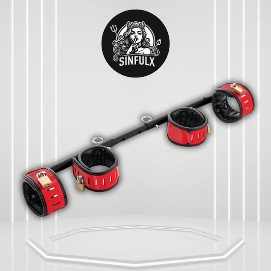 PivotLock Red Lockable Swivel Spreader Bar - SinfulX -
