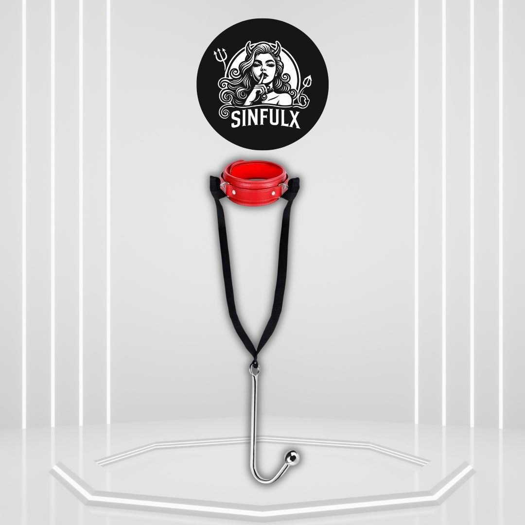 SteelLeash Anal Hook Collar Leash BDSM Kit - SinfulX -