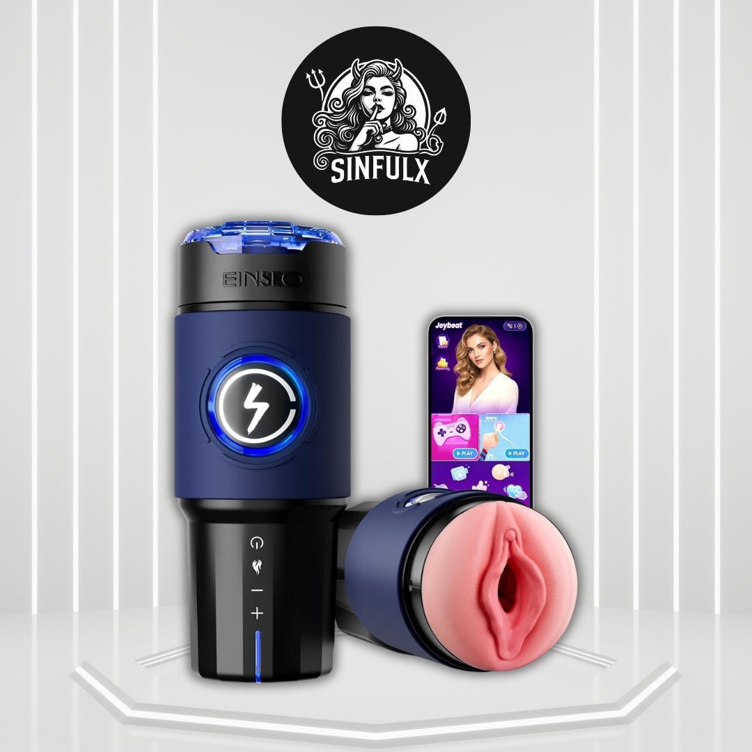 SynchroHeat AI App Thrusting Heated Pocket Pussy Stroker - SinfulX -
