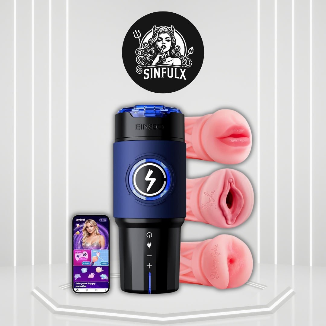 SynthaCore AI App Controlled Thrusting Pocket Pussy 3 Sleeves - SinfulX -
