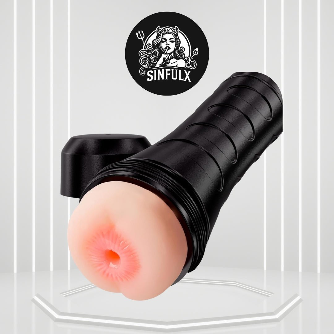 DeepCore Anal Pocket Pussy 8.5" Textured Male Stroker - SinfulX -