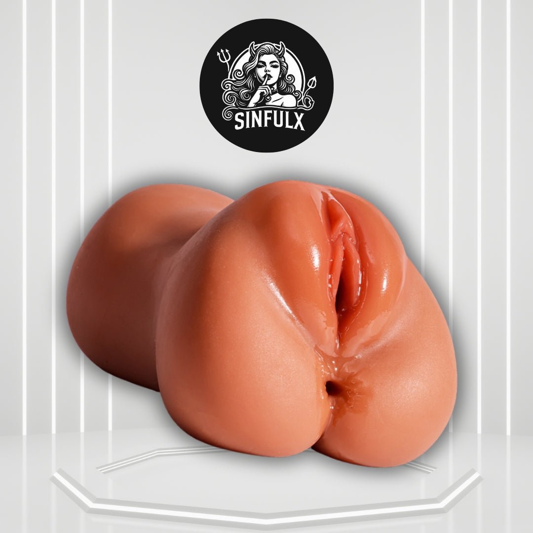 TerraCurve Brown Realistic Pocket Pussy Male Stroker - SinfulX -