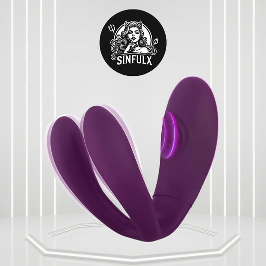 TapFusion Double Wearable Vibrator 10 Tapping 10 Modes - SinfulX -