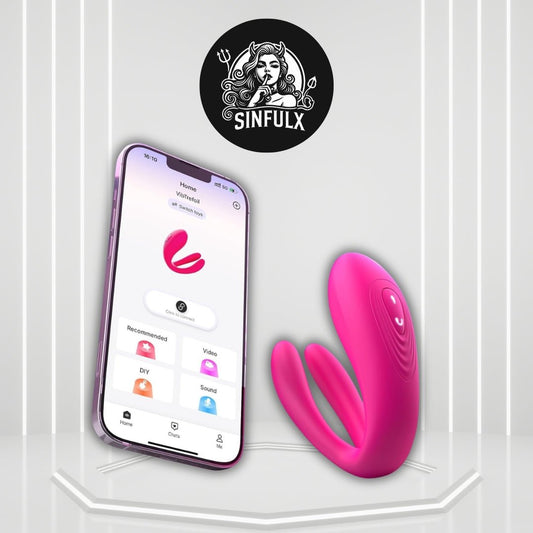 FusionSync APP Remote Double Wearable Vibrator 3 Motors - SinfulX -