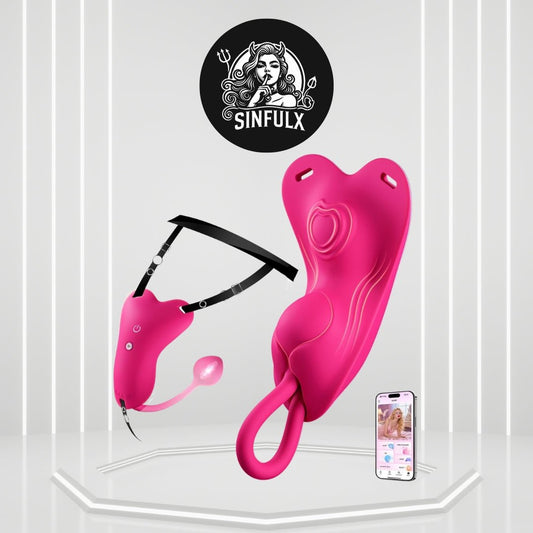 RoseSync Rose Wearable Panty Vibrator APP 10 Modes - SinfulX -
