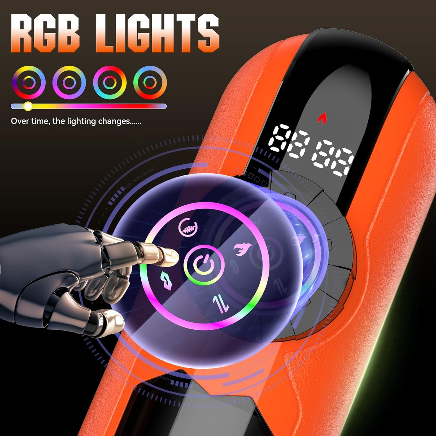 Heating Male Masturbator Penis Pump, Upgrade 5 in 1 Male Sex Toys for Men, AI Interaction APP Control with 9 Vibrating & Licking & Thrusting & Suck Modes, Adult Sex Toy Machines Devices Pocket Pussy - SinfulX - 