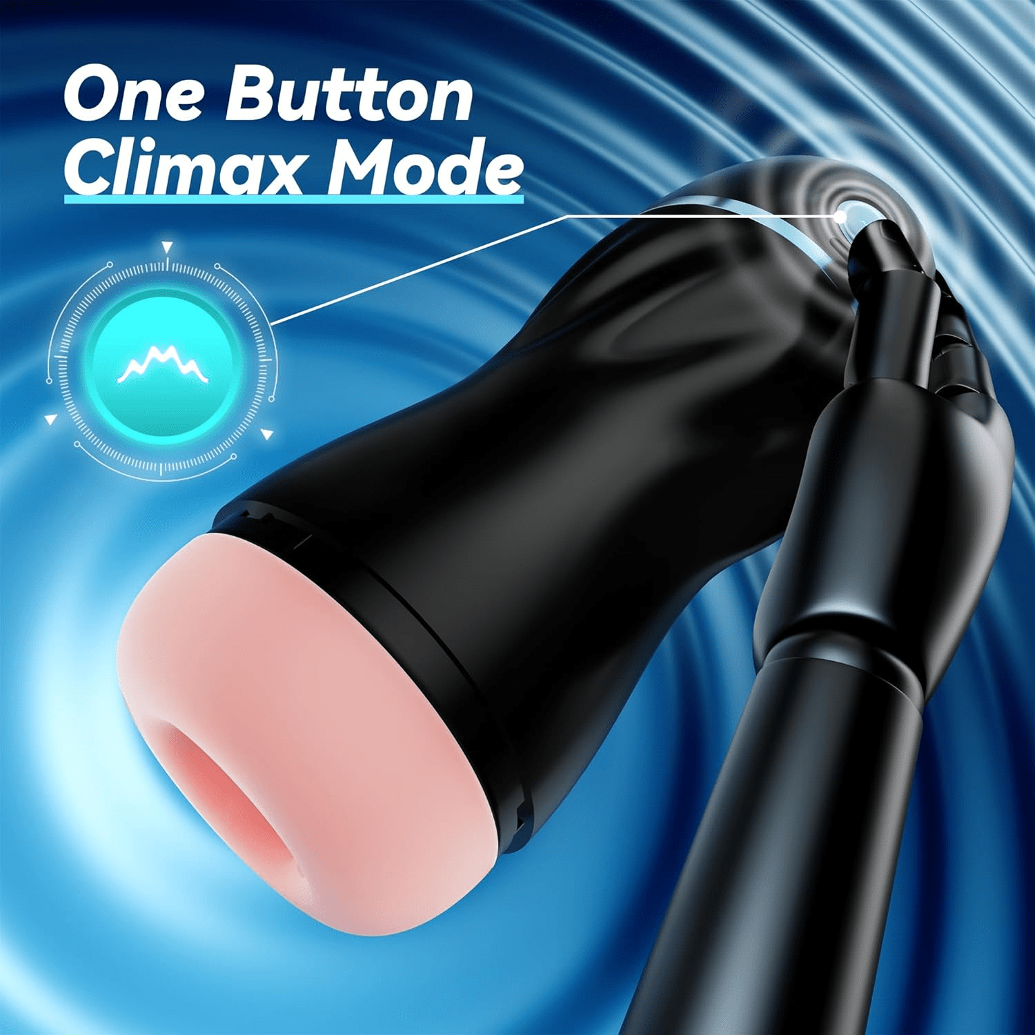 AI Interactive Sucking Male Masturbators - 7 Vibration & Suction Hands Free Pocket Pussy Male Stroker with 3D Realistic Textured, Blowjob Toy Penis Pump Adult Male Sex Toys for Men Sex Machine - SinfulX - 