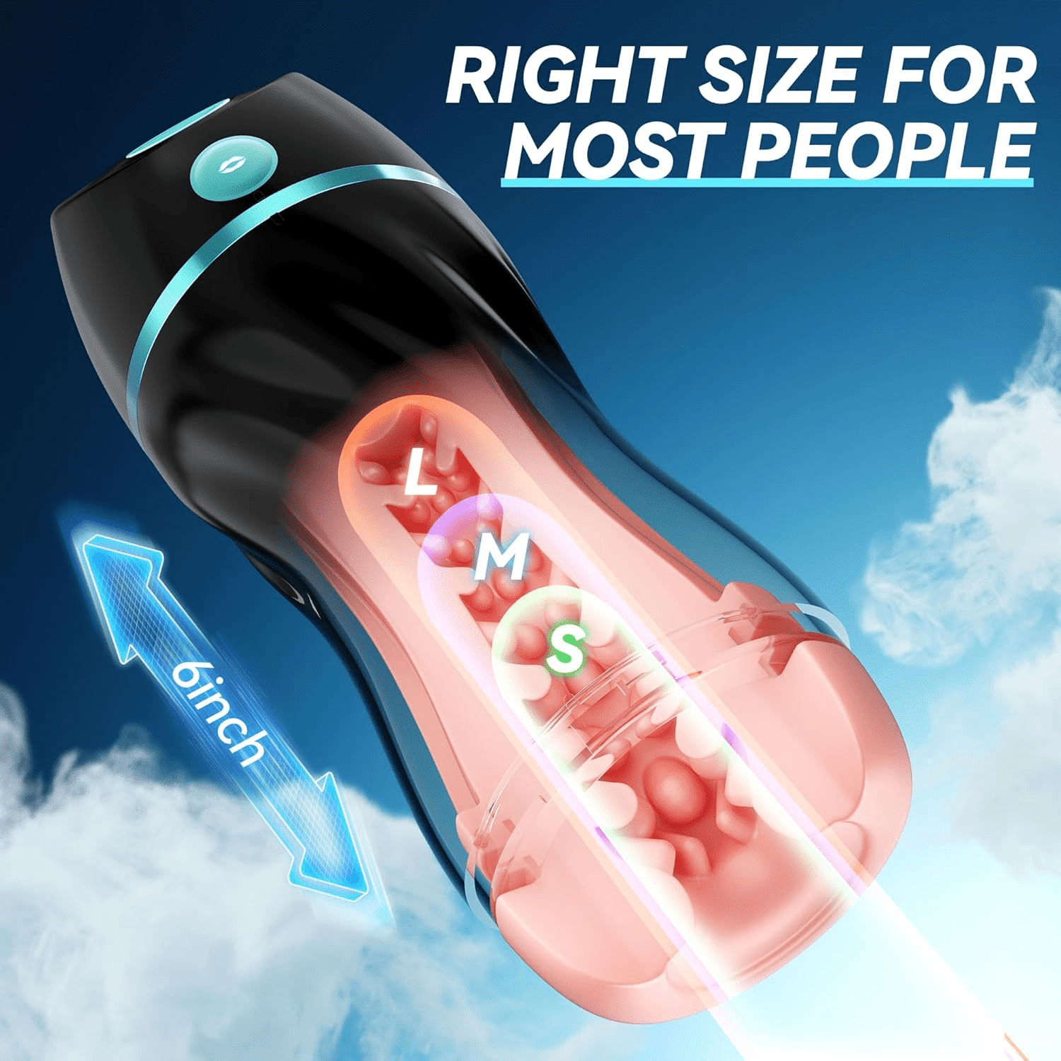 AI Interactive Sucking Male Masturbators - 7 Vibration & Suction Hands Free Pocket Pussy Male Stroker with 3D Realistic Textured, Blowjob Toy Penis Pump Adult Male Sex Toys for Men Sex Machine - SinfulX - 