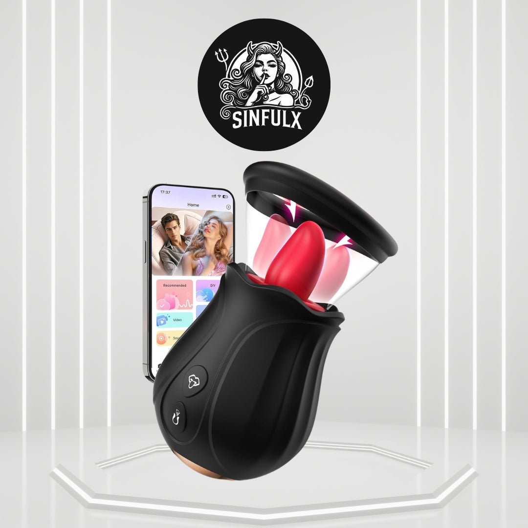 Rosynex AI Rose Vibrator Suction Licking App Control - SinfulX -