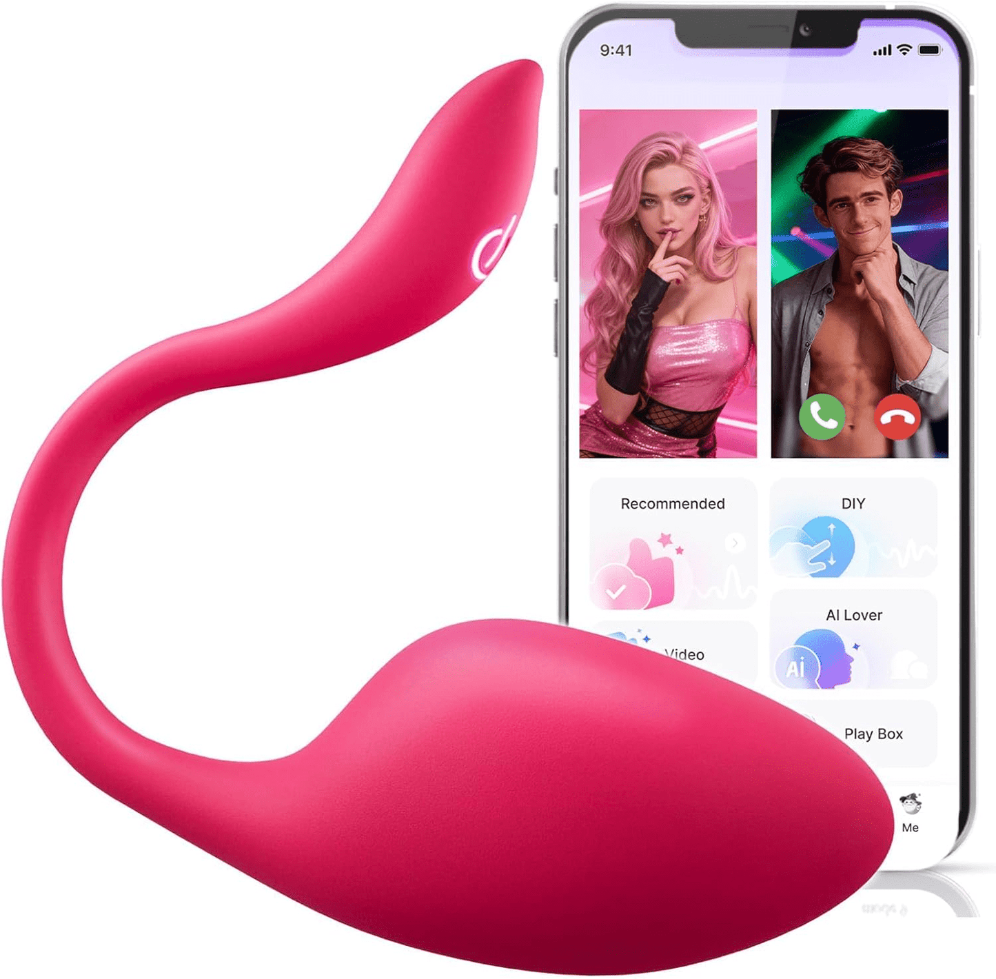 Sex Toys Vibrator for Women Men - Vibrators Wearable Panty Dildo with 9 Vibrations, G Spot Clitoral Stimulator Anal Butt Plug, Rechargeable AI Sync APP Control Adult Anus Sex Toy Strapon Dildo - SinfulX - 