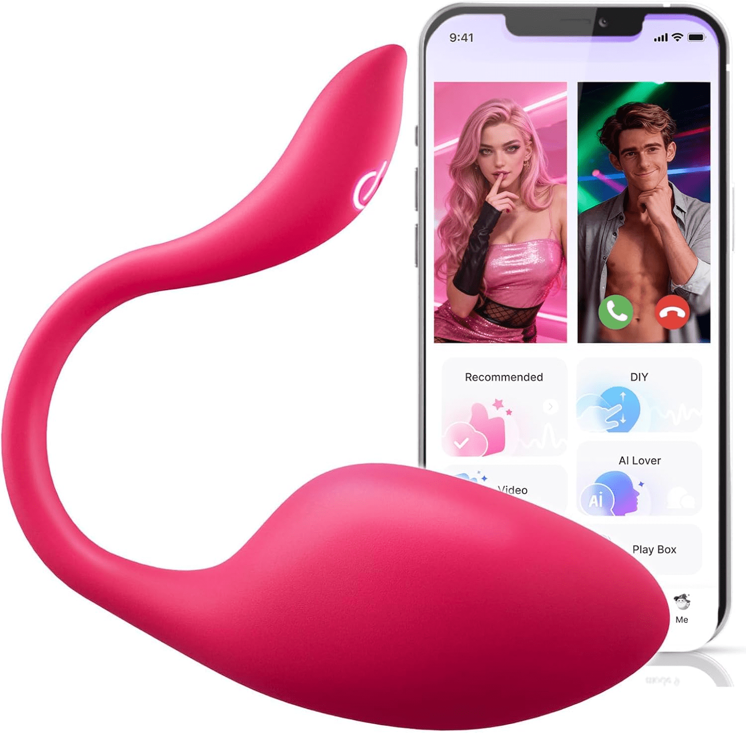 Sex Toys Vibrator for Women Men - Vibrators Wearable Panty Dildo with 9 Vibrations, G Spot Clitoral Stimulator Anal Butt Plug, Rechargeable AI Sync APP Control Adult Anus Sex Toy Strapon Dildo - SinfulX - 