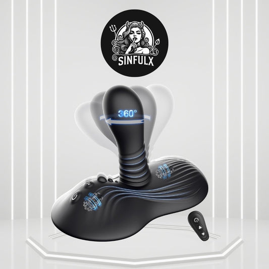 RotyX Prostate Massager Rotating Vibrator Ride Plug - SinfulX -