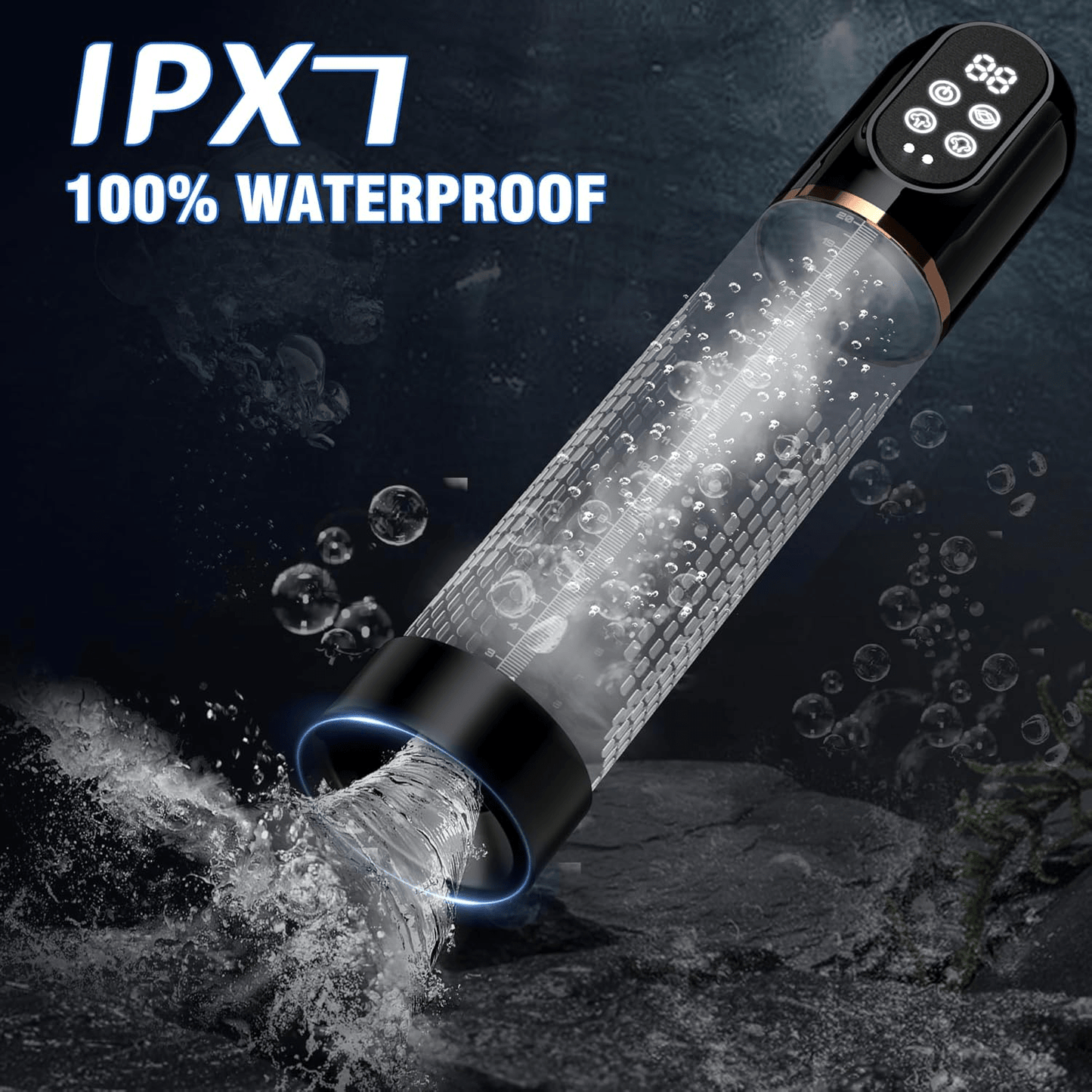 PulseVac Electric Penis Pump with Auto Modes & Suction - SinfulX - Personal Care > Sexual Wellness > Penis Pump