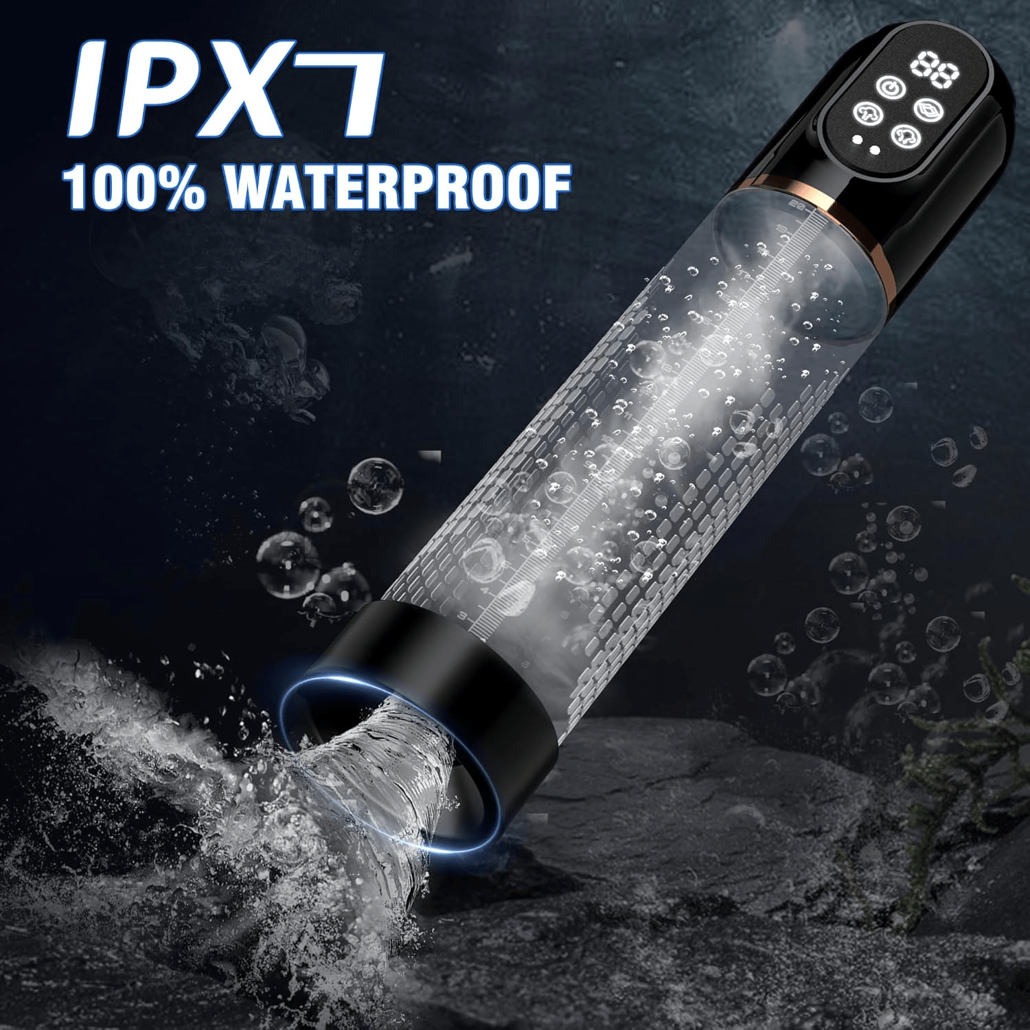 PulseVac Electric Penis Pump with Auto Modes & Suction - SinfulX - Personal Care > Sexual Wellness > Penis Pump