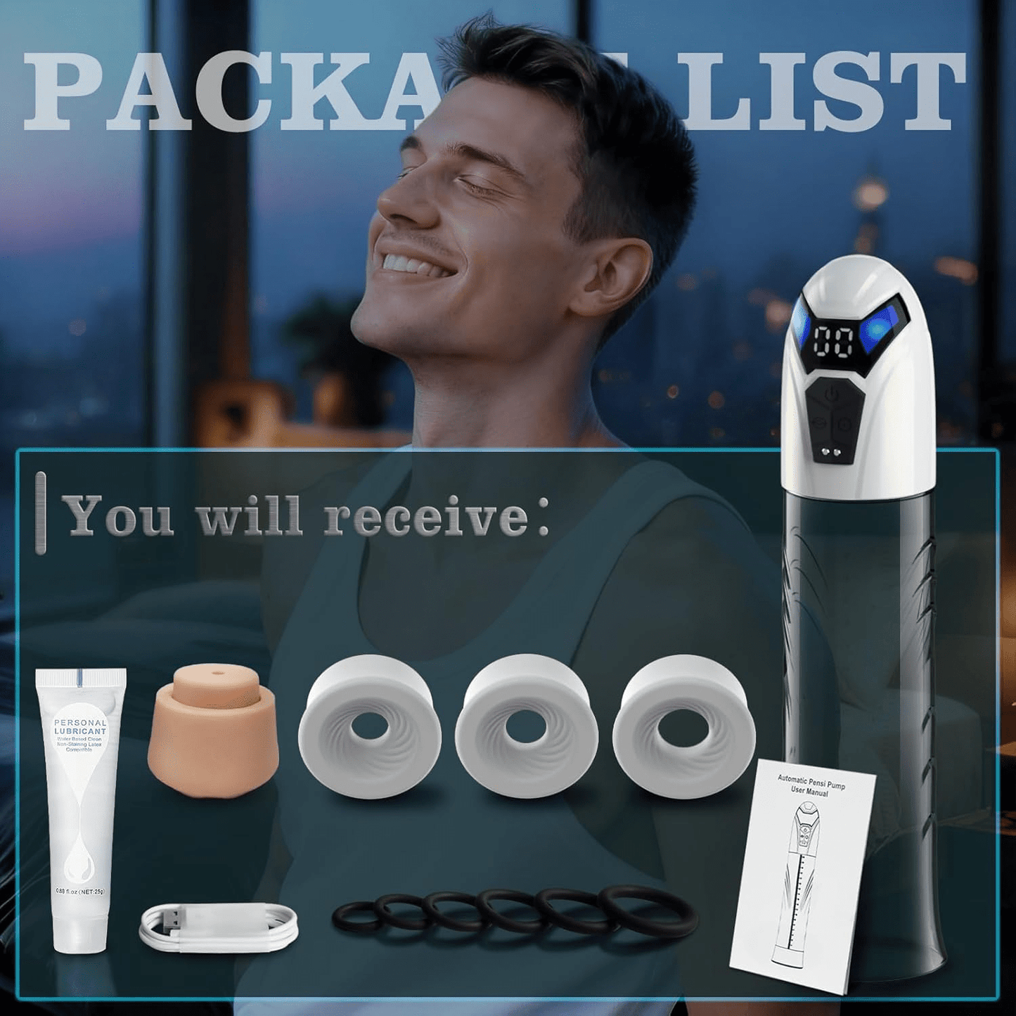 VigorFlux Electric Penis Pump 10 Modes & Powerful Suction - SinfulX - Personal Care > Sexual Wellness > Penis Pump