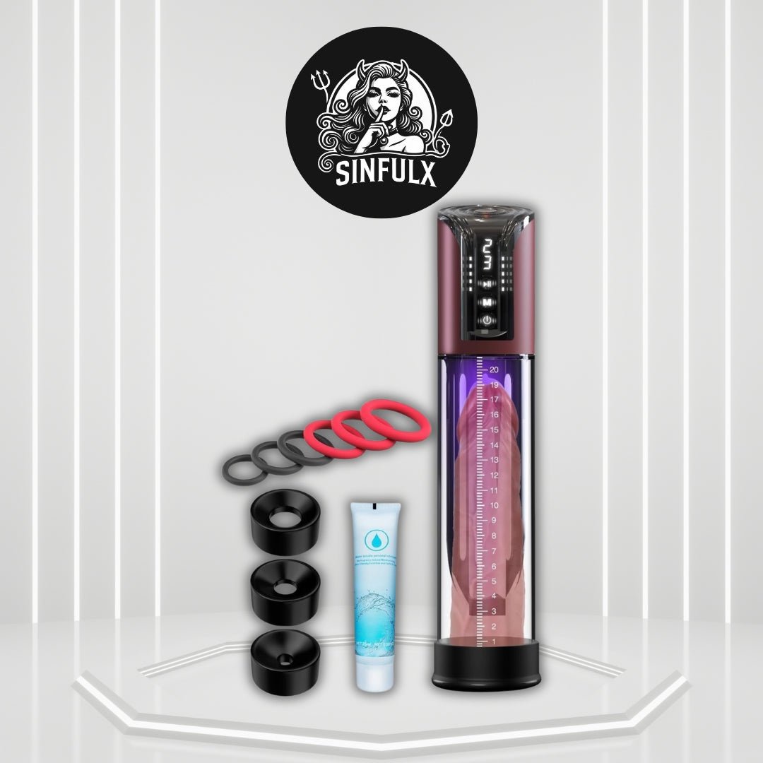 TitanReach Electric Penis Pump 4 Modes 10.6" Tube - SinfulX -